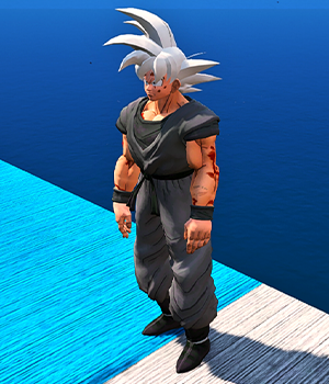 GTA V Goku white hair Ped